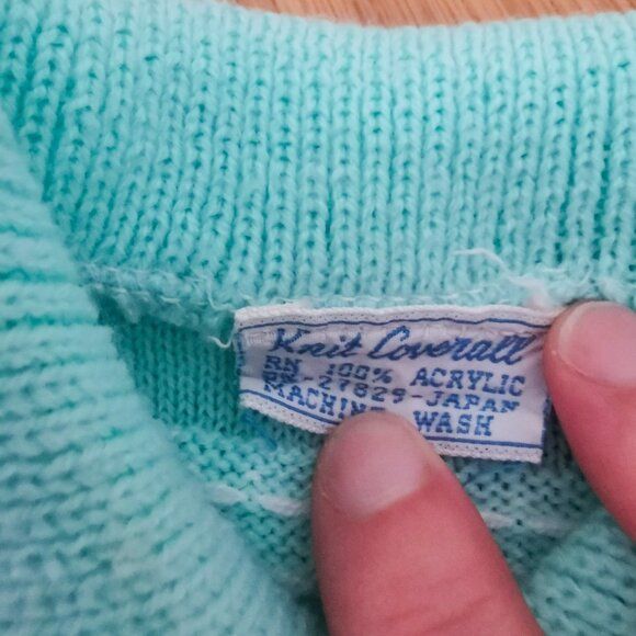 Vintage Baby Knit Coverall for dolls - Picture 4 of 5